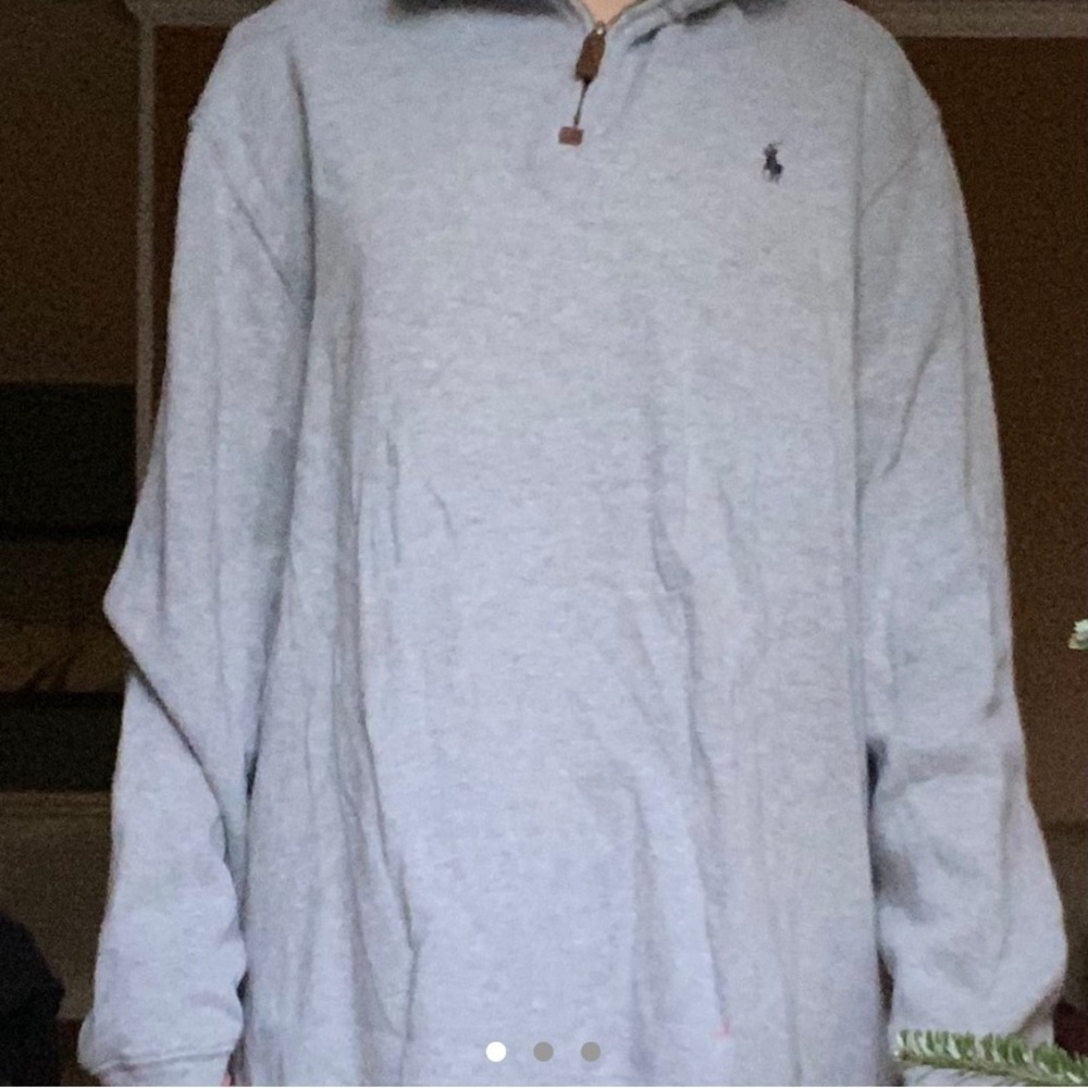 “Men's Estate-Rib Cotton Quarter-Zip Pullover”